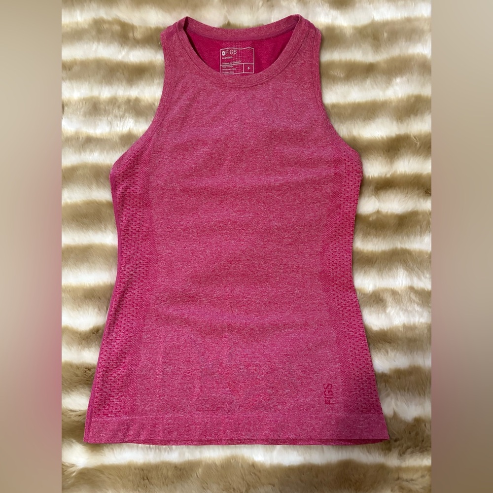 Figs Salta Tank -Pink